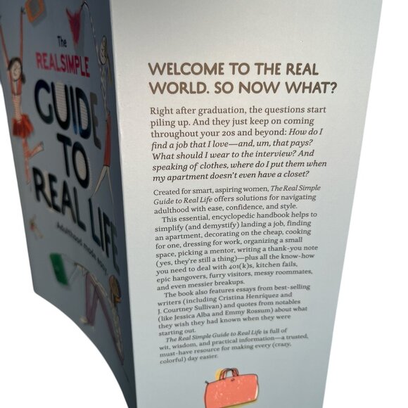 BOOK Real Simple Guide to Real Life Adulthood Made Easy Graduation University - Picture 5 of 9